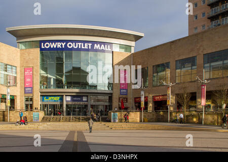 Die Lowry Outlet Mall in MediaCity in Salford Quays Stockfoto