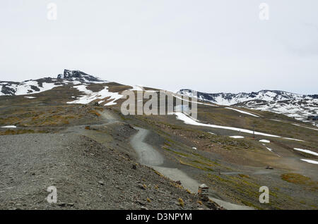 Frühling-Hänge des Berges Veleta Stockfoto