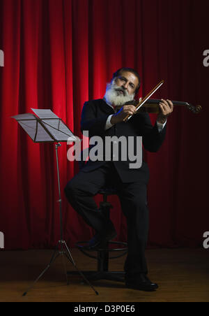 Geiger ein Konzert Stockfoto