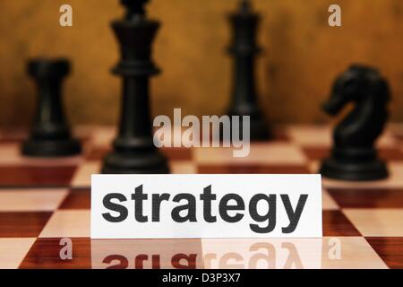 Strategie-text Stockfoto
