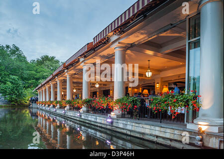 Die wunderbar Noble Central Park Loeb Boathouse, Manhattan New York City Stockfoto