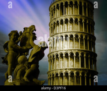 ES - TUSCANY: Schiefe Turm von Pisa Stockfoto