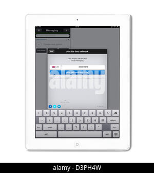 Die IMO-app auf dem iPad eine 4. generation Stockfoto