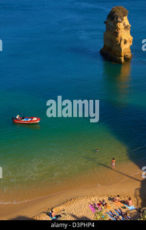 Lagos, Dona Ana Beach, Lagoa, Praia da Dona Ana, Algarve, Portugal, Europa. Stockfoto