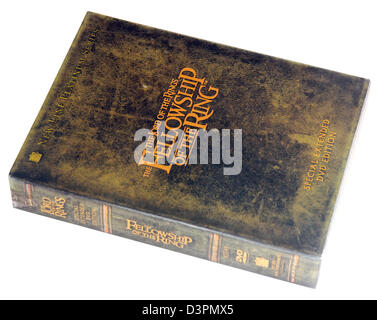 Herr der Ringe-Gemeinschaft des Ring-Film DVD Stockfoto