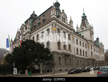 Das Gebäude Universität Ljubljana Ljubljana Slowenien Europa Stockfoto