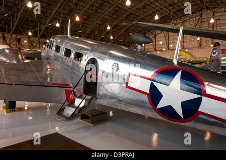 Beechcraft c-45 Montagesäule, Wings over the Rockies Air and Space Museum, Denver, Colorado. Stockfoto