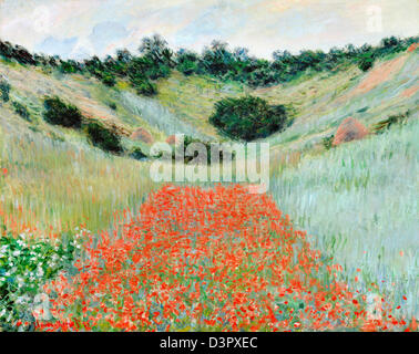Claude Monet, Poppy Field in einer Mulde in der Nähe von Giverny 1885 Öl auf Leinwand. Museum of Fine Arts, Boston, Massachusetts, USA Stockfoto