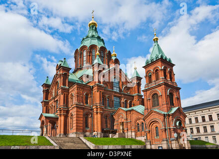 Finnland, Helsinki, orthodoxe Uspenski-Kathedrale Stockfoto