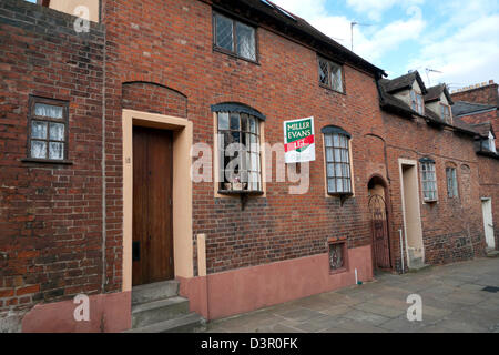 Eigentum zu Let Sign On ein Mietobjekt Haus Haus außen in der Straße Shrewsbury Shropshire England Großbritannien Großbritannien KATHY DEWITT Stockfoto