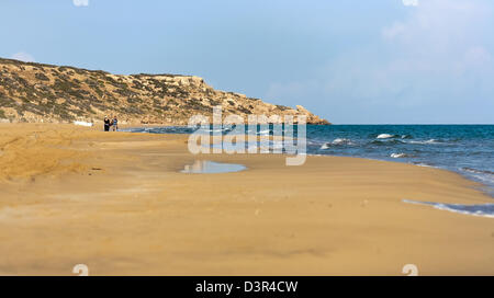 Dipkarpaz, türkischen Republik Nordzypern, Golden Beach auf der Karpaz Halbinsel Stockfoto