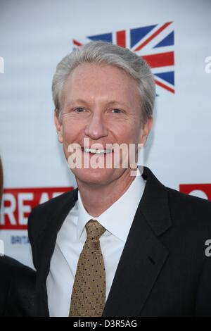 Los Angeles, USA. 22. Februar 2013. Chris McGurk kommt an der großen britischen Film Rezeption britischer Generalkonsul Wohnsitz in Los Angeles, USA, am 22. Februar 2013. Foto: Hubert Boesl/Dpa/Alamy Live News Stockfoto