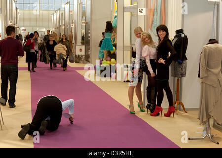 Posen, Polen, Fashion Fair Targi Mody Poznan Modemesse Stockfoto