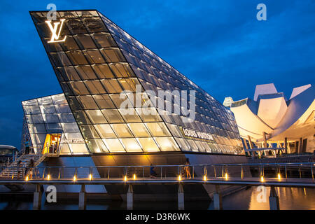 Louis Vuitton Insel Maison, Marina Bay Sands, Singapur Stockfoto