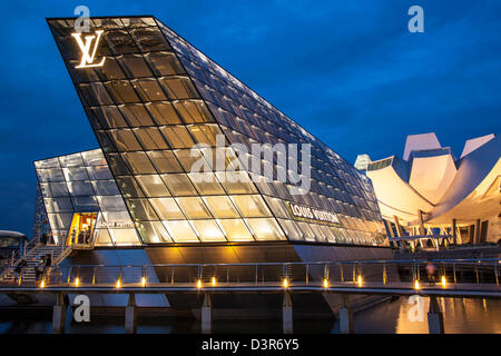 Louis Vuitton Insel Maison, Marina Bay Sands, Singapur Stockfoto