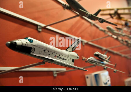 Seattle, USA, Modellflugzeuge in das Museum of Flight in Seattle Stockfoto