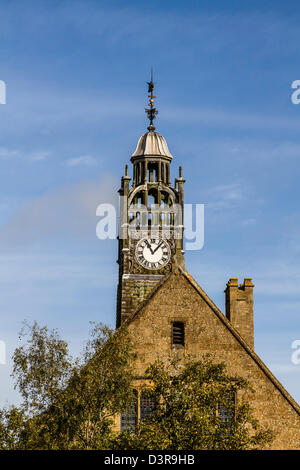 sechzehnten Jahrhundert Curfew Tower auf der High Street von Moreton in Marsh Stockfoto