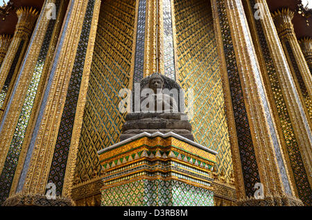 Stein-Budda im Royal Palace Bangkok Thailand Wat Phra Kaew Stockfoto