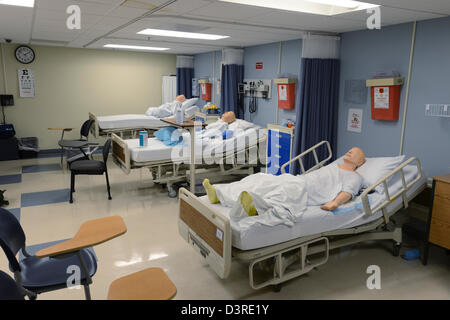 Medical School Krankenzimmer Simulation Stockfoto