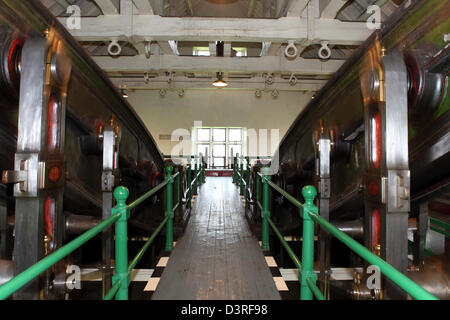 Pumpen auf Ryhope Pumpstation in Sunderland, England. Stockfoto