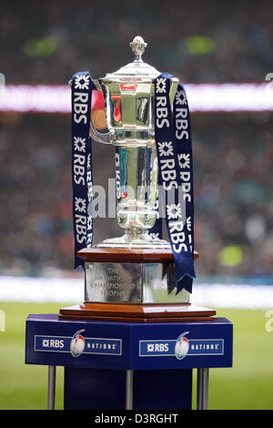 RBS SIX NATIONS TROPHY ENGLAND V Frankreich RU TWICKENHAM MIDDLESEX ENGLAND 23. Februar 2013 Stockfoto