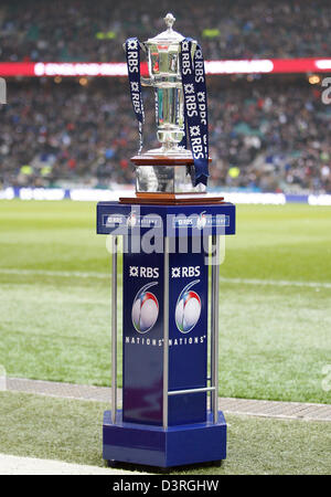 RBS SIX NATIONS TROPHY ENGLAND V Frankreich RU TWICKENHAM MIDDLESEX ENGLAND 23. Februar 2013 Stockfoto