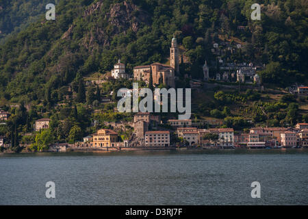 Morcote, Lago di Lugano, Kanton Tessin, Schweiz, Europa Stockfoto