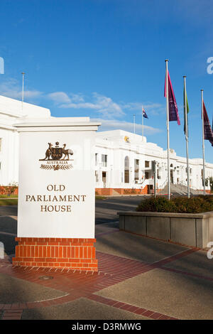 Das Old Parliament House.  Canberra, Australian Capital Territory (ACT), Australien Stockfoto