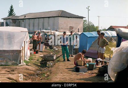 Die Inhaftierung Lager Trnopolje, Prijedor, Bosnien und Herzegowina Stockfoto