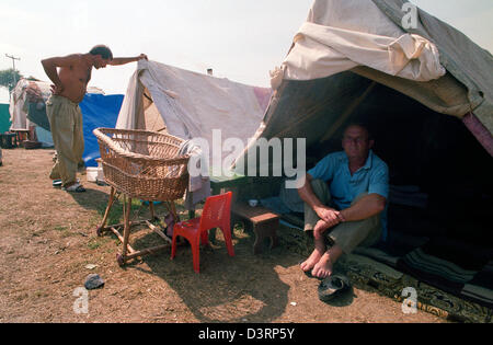 Die Inhaftierung Lager Trnopolje, Prijedor, Bosnien und Herzegowina Stockfoto