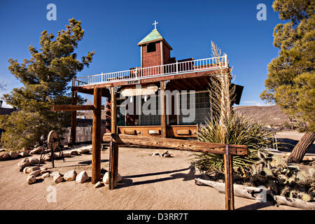 Alte West Filmset Pioneertown, Kalifornien. Stockfoto