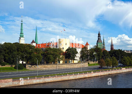 Lettischer Präsident Burg in der Stadt Riga Stockfoto