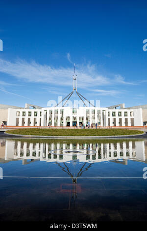 Parlamentsgebäude auf dem Capital Hill. Canberra, Australian Capital Territory (ACT), Australien Stockfoto