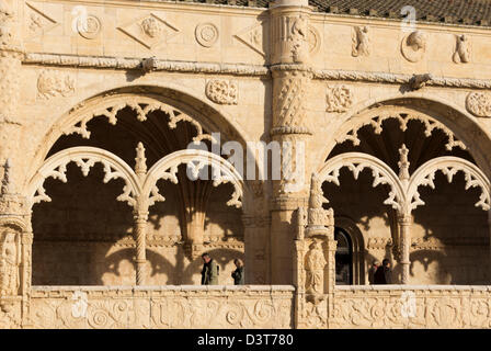 Lissabon, Portugal. Das Hieronymus-Kloster oder El Monasterio de Los Jerónimos de Santa María de Belém Stockfoto