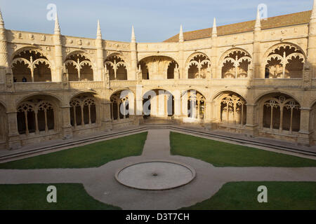 Lissabon, Portugal. Das Hieronymus-Kloster oder El Monasterio de Los Jerónimos de Santa María de Belém Stockfoto