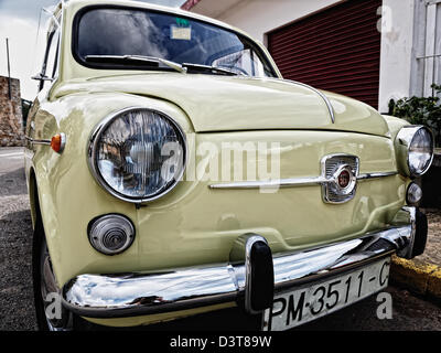 Seat 600. Santa Inés, Ibiza, Balearen, Spanien Stockfoto