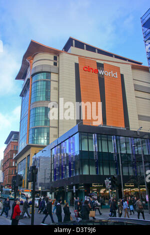 Cineworld Multiplexkino Glasgow.  Weltweit höchste Kino und verkehrsreichsten in UK durch Kundenstamm Stockfoto