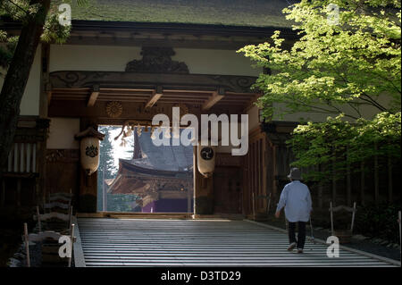 Pforte am Kongobuji Tempel, Kopf Tempel des Koyasan Shingon-Buddhismus auf Berg Koya, Wakayama, Japan. Stockfoto