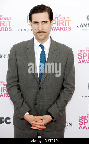 Santa Monica, Kalifornien, USA. 23. Februar 2013. Jason Schwartzman besucht 2013 Film Independent Spirit Awards auf dem Strand von Santa Monica am 23. Februar 2013 in Santa Monica, Kalifornien statt.  Bildnachweis: Dpa Picture Alliance / Alamy Live News Stockfoto