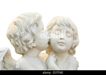 Skulptur Engel jungen und Mädchen Stockfoto