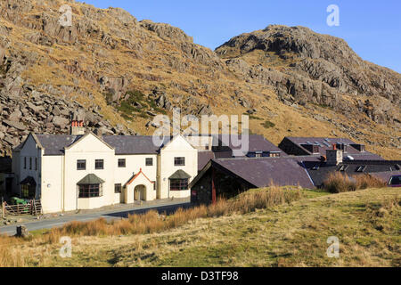 Pen-y-Pass Jugendherberge YHA in Berge von Snowdonia-Nationalpark, Gwynedd, Nordwales, UK, Großbritannien Stockfoto