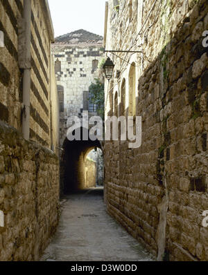 Syrien. Hama. Azem Palast, ehemalige Residenz der osmanischen Statthalter. 18. Jahrhundert. Aktuelle Stadt Museum. Von außen. Stockfoto