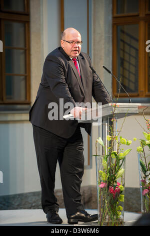 Berlin, Deutschland. 25. Februar 2013.  Bundesminister für Umwelt, Peter Altmaier, hält eine Rede auf der 4. Dialog über erneuerbare Energien 'Memory', in Berlin. Kredit: Kredit: Gonçalo Silva/Alamy Live-Nachrichten. Stockfoto