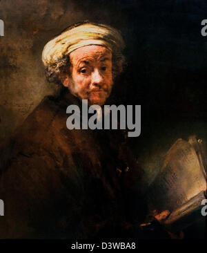 Selbstportrait Rembrandt Harmenszoon van Rijn niederländischen 1606 – 1669 Niederlande Stockfoto