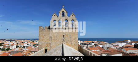 Kirche von Saintes-Maries De La Mer in der Camargue, Frankreich Stockfoto