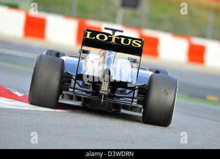 Kimi Räiikkönen (Raeikkoenen, FIN), Lotus E21during Formel1 Tests auf der Rennstrecke Circuit de Catalunya in der Nähe von Barcelona, Spanien Stockfoto