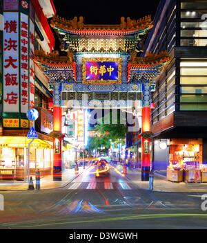 Chinatown Gatter in Yokohama, Japan. Stockfoto