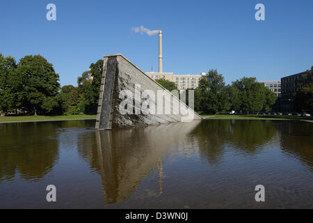 Berlin, Deutschland, Gedenkstätte Berliner Mauer von Prof. Christophe Girot im Invalidenpark Stockfoto