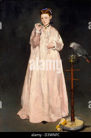 Edouard Manet, junge Dame in 1866 Öl auf Leinwand. Metropolitan Museum of Art, New York Stockfoto