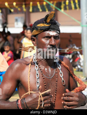 Malaysia; Penang; Thaipusam; Hindu; Festival; Menschen; Stockfoto
